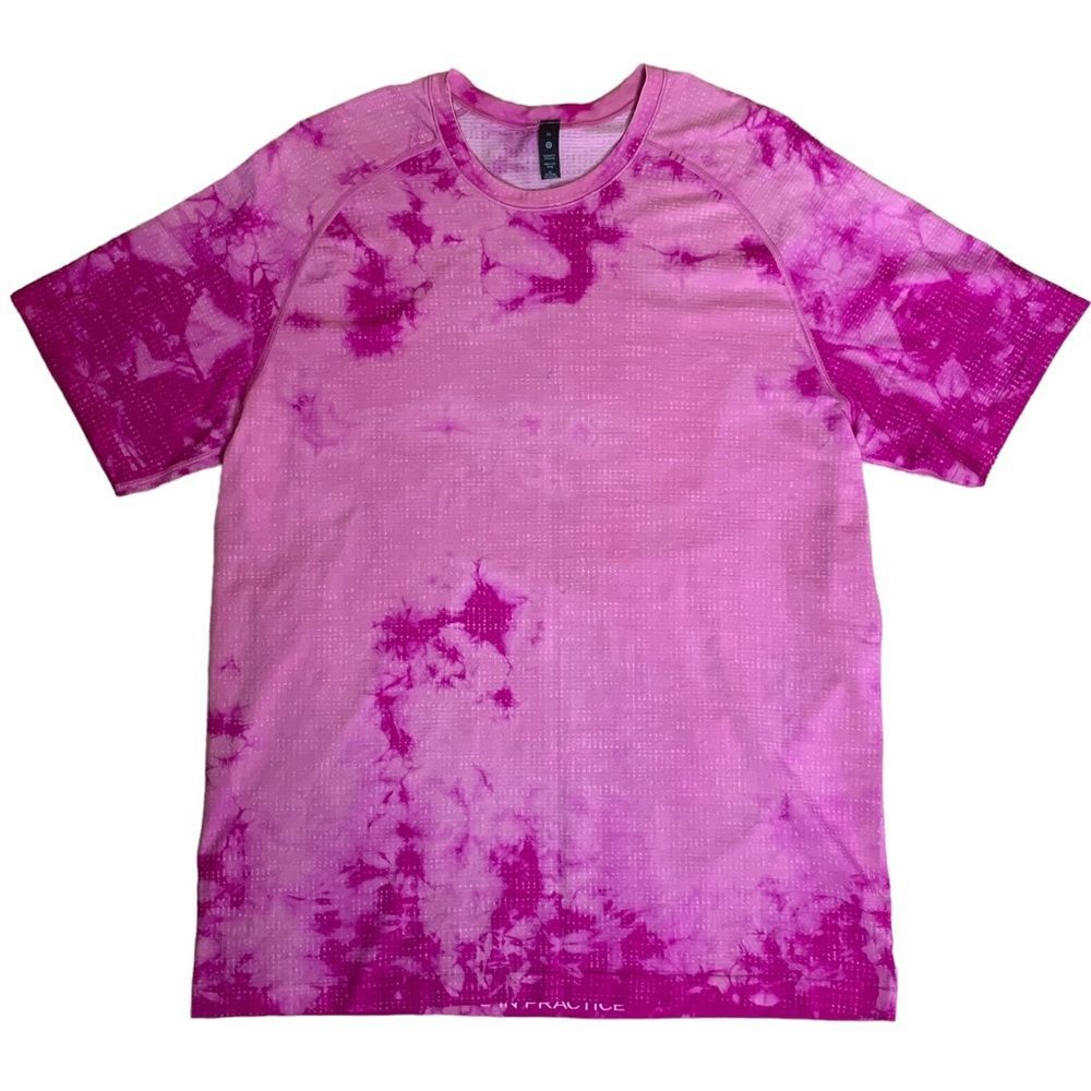 lululemon athletica Pink Tie-Dye Short Sleeve Tee